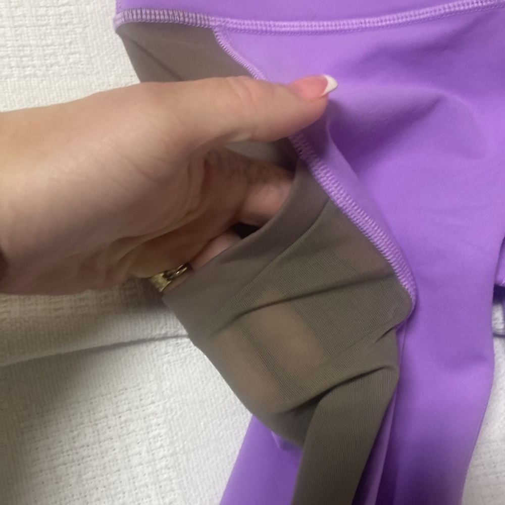 Lavender high waisted leggings by fabletics! NWT